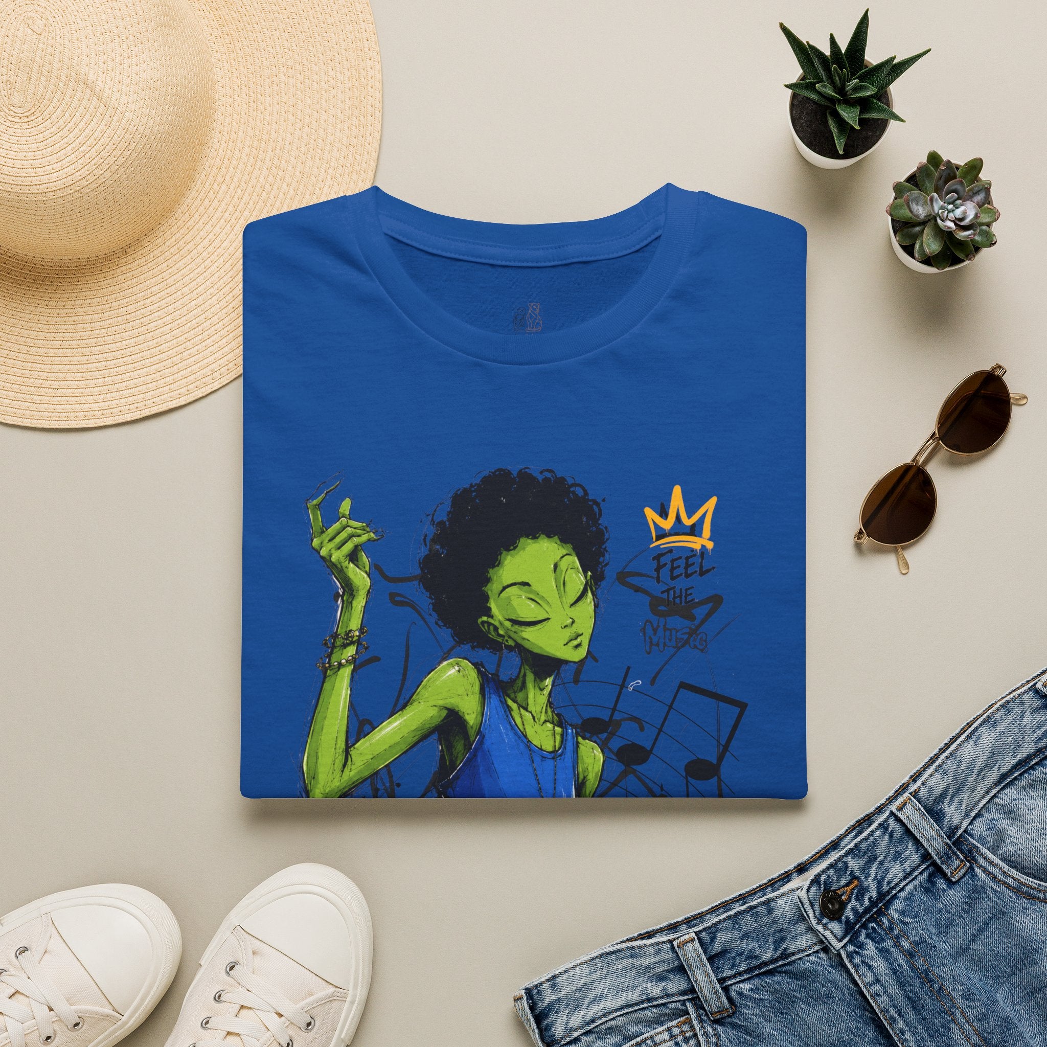 Music Vibes Graphic T-Shirt — 'Feel the Music' Tito-Tito & Ray Edition