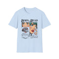 Born to Read, Forced to Work Graphic T-Shirt — Retro Pop Art Book Lover Tee (Green eyes)