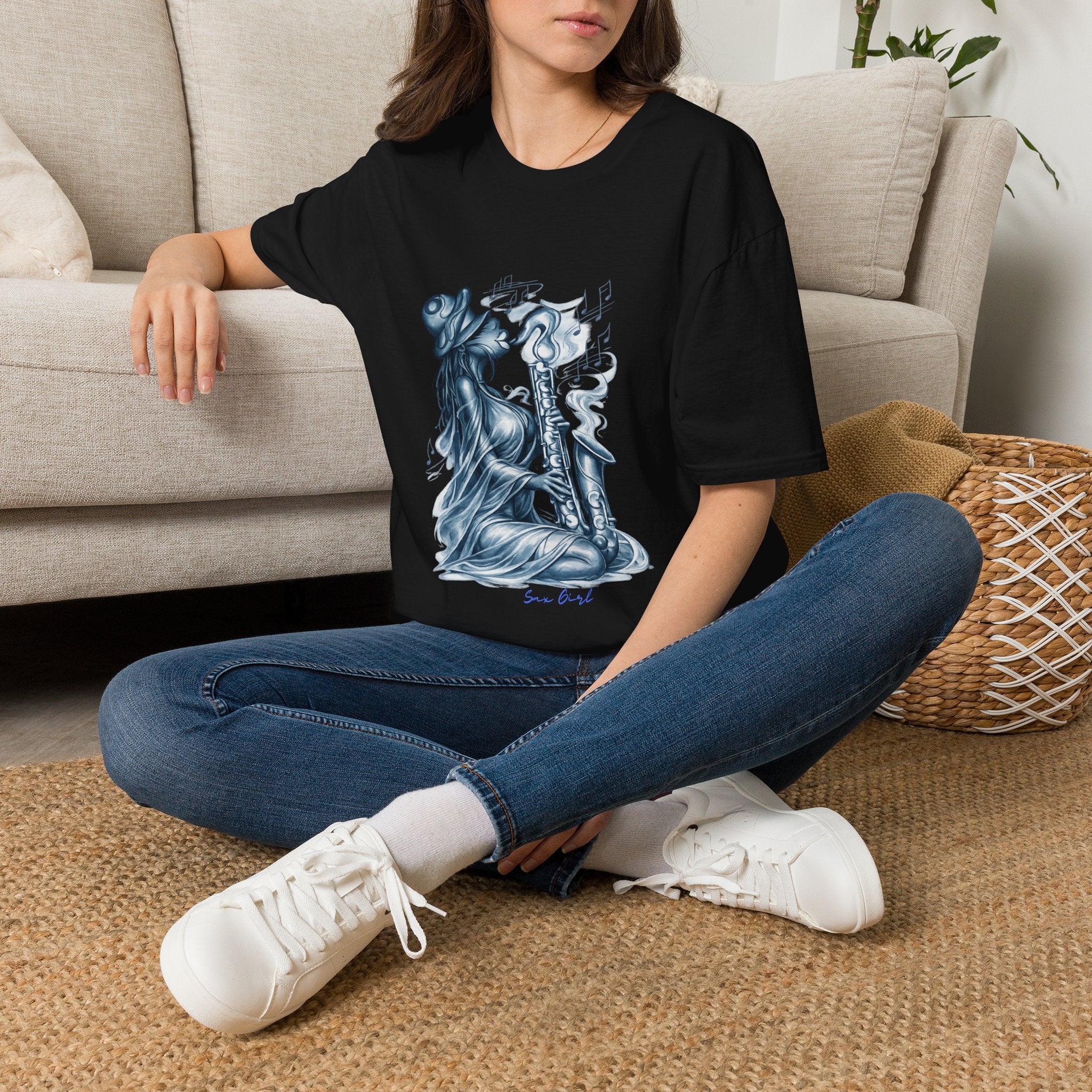 Saxophone Soul T-Shirt — Jazz Musician Silhouette Graphic