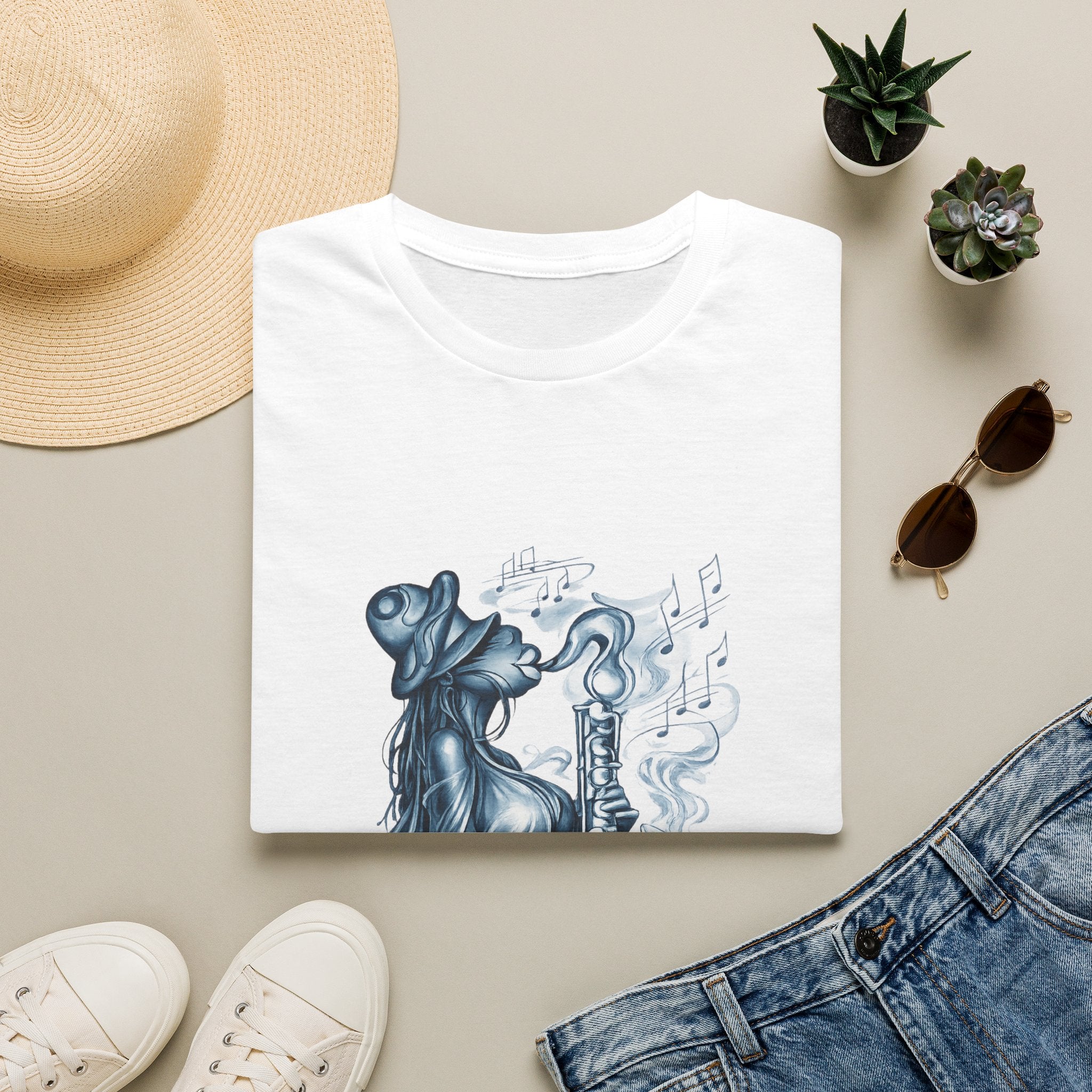 Saxophone Soul T-Shirt — Jazz Musician Silhouette Graphic
