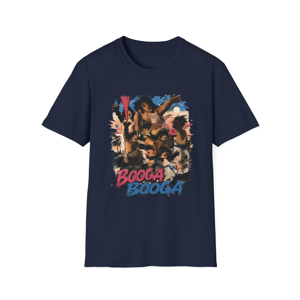Booga Booga Surf Graphic T-Shirt — Tropical Retro Beach Vibes