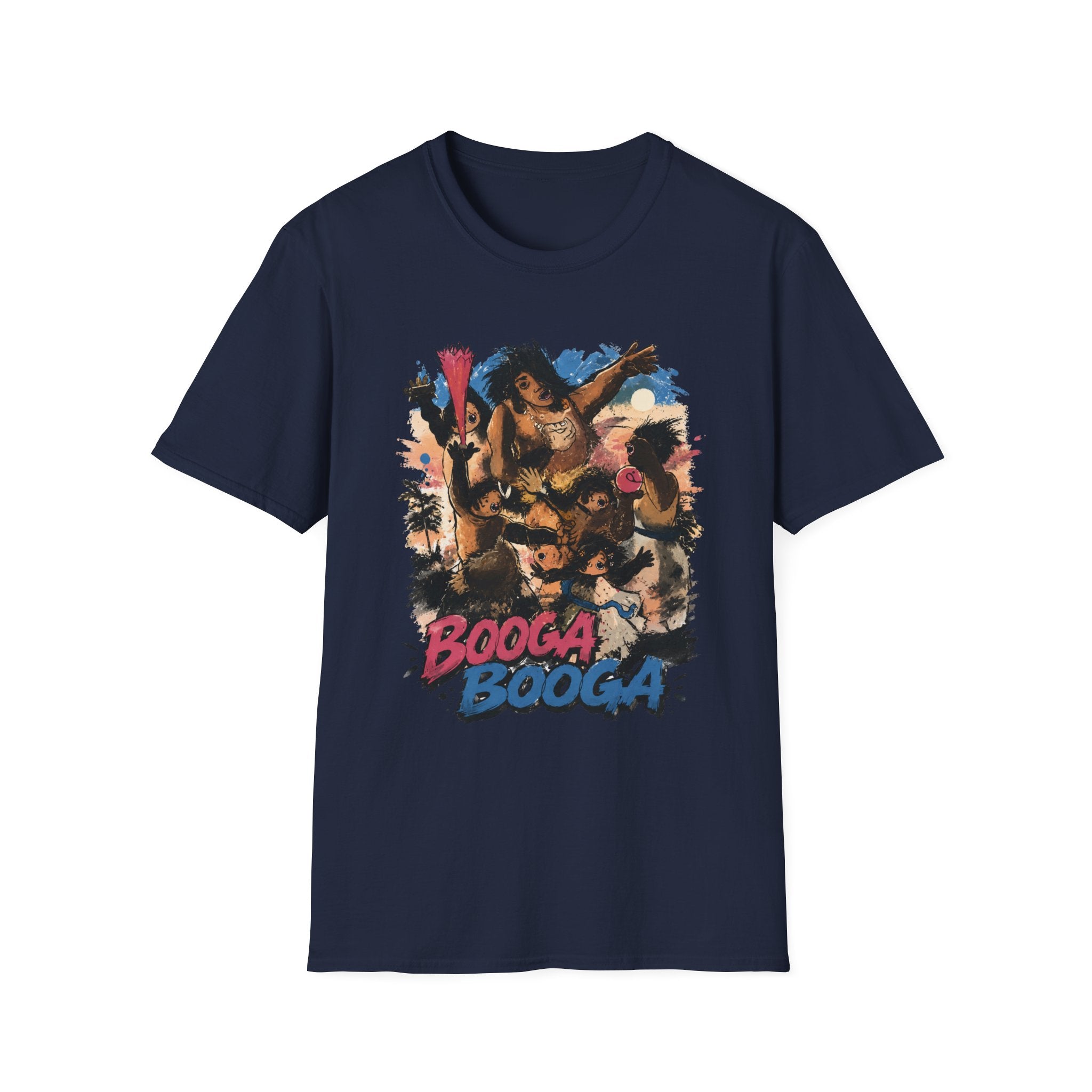 Booga Booga Surf Graphic T-Shirt — Tropical Retro Beach Vibes