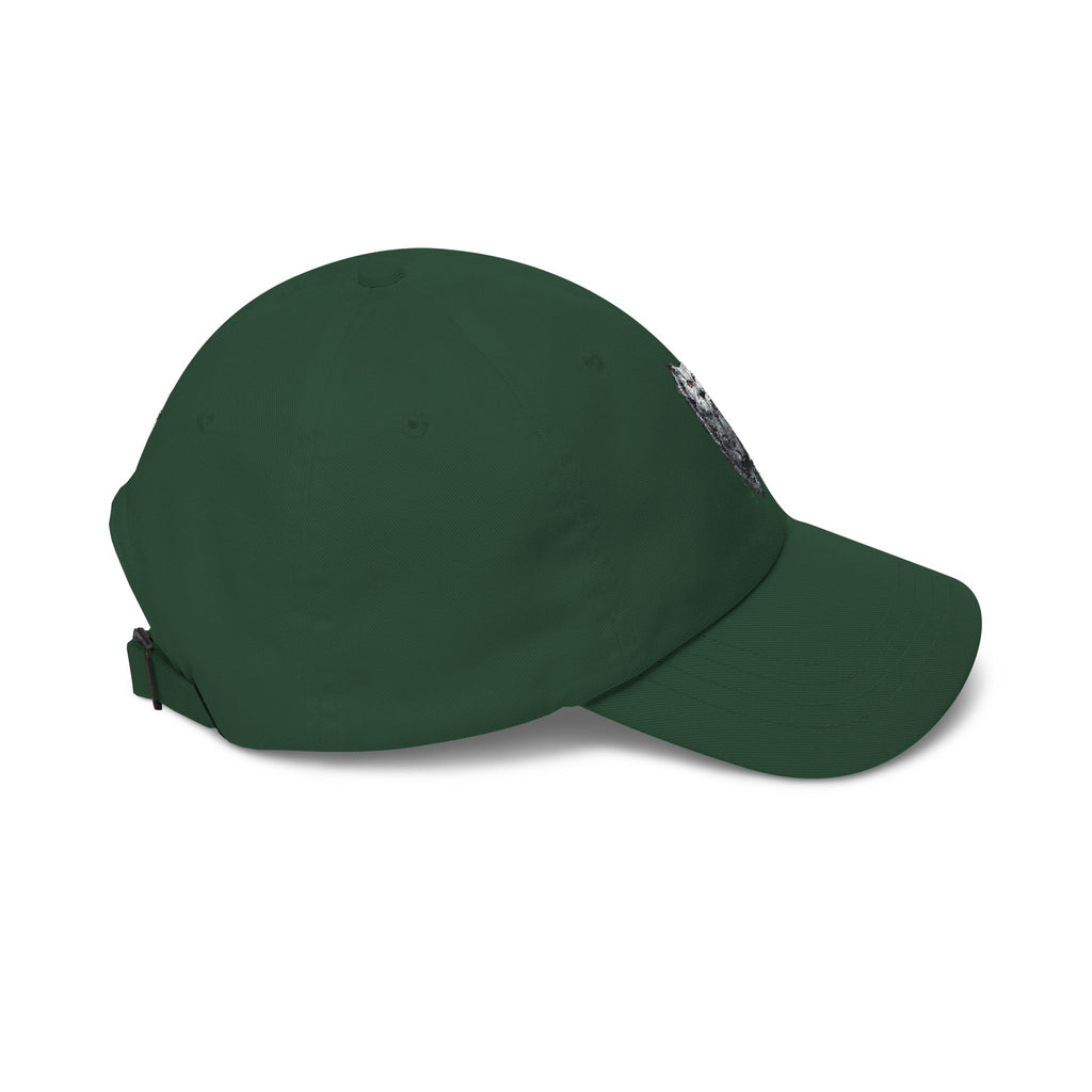 Owlix & Leona Watercolor Dad Cap — Artistic Roaring Lioness & Calm Owl Baseball Hat