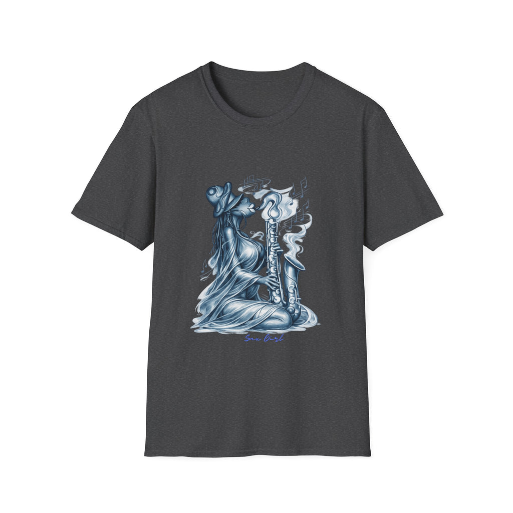 Saxophone Soul T-Shirt — Jazz Musician Silhouette Graphic
