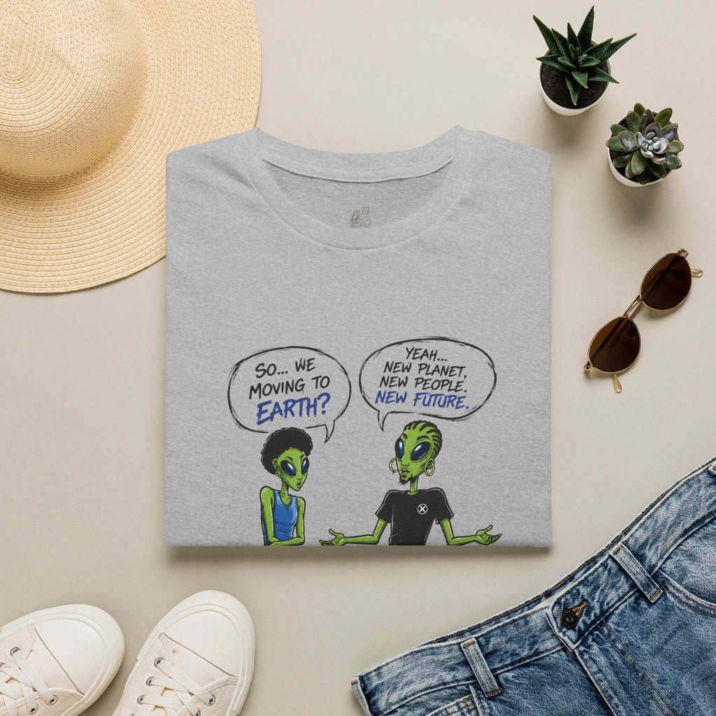 Alien Comic T-Shirt — “So... We Moving to Earth?” Tito & Raz Edition Graphic Tee