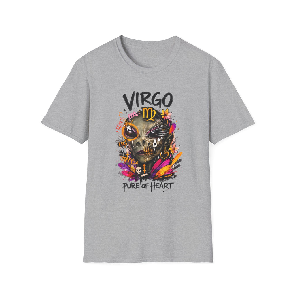 Virgo Skull Zodiac T-Shirt — "Pure of Heart" Astrology Tee
