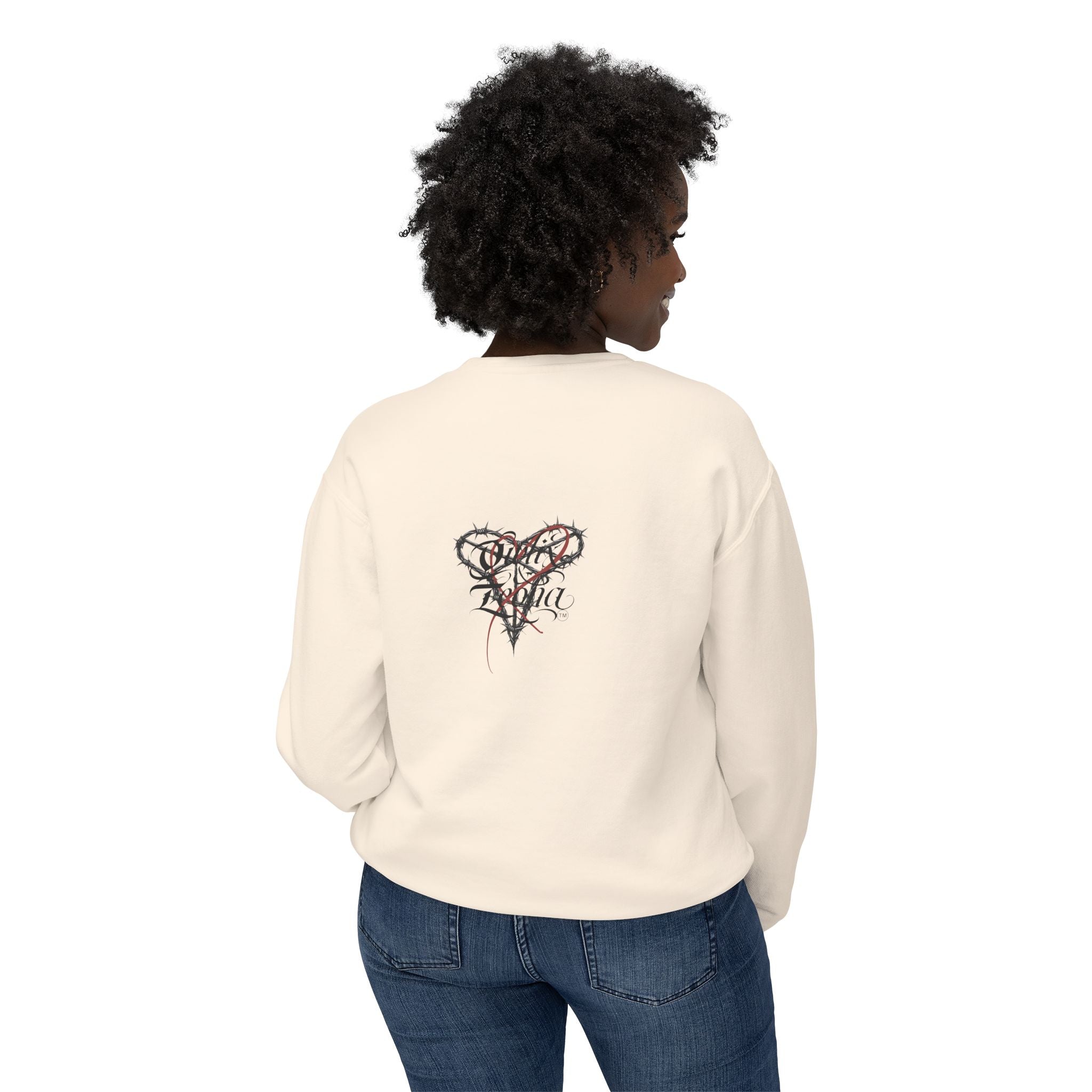 Crewneck Sweatshirt — 'Me La Nin' Melanin Portrait Graphic-Fall Collection