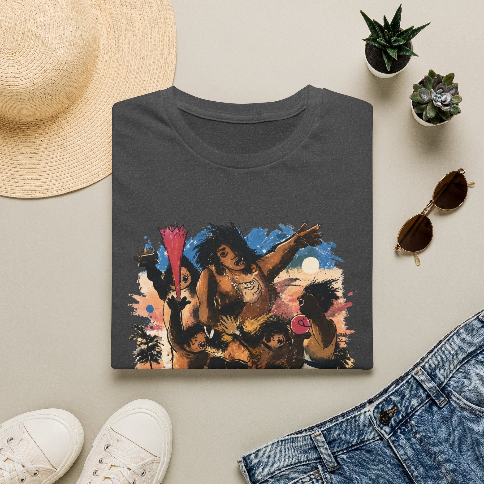 Booga Booga Surf Graphic T-Shirt — Tropical Retro Beach Vibes
