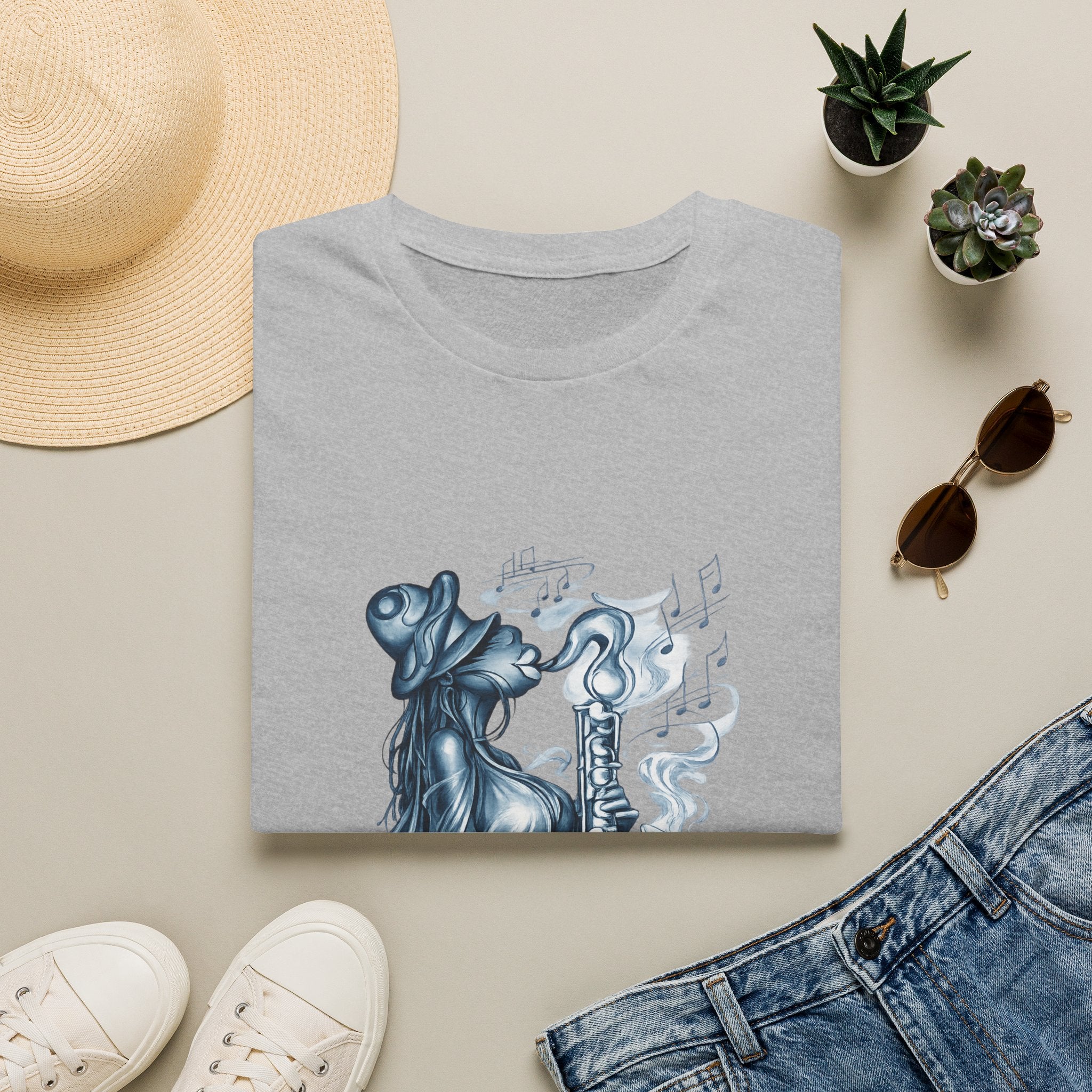 Saxophone Soul T-Shirt — Jazz Musician Silhouette Graphic