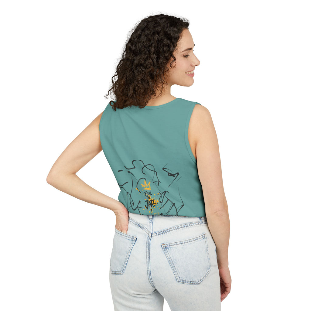 Alien Duo Graphic Tank Top — Retro Streetwear Art Tee-Tito & Raz Edition