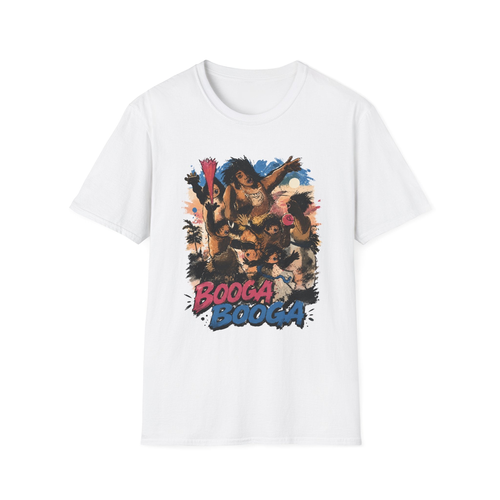 Booga Booga Surf Graphic T-Shirt — Tropical Retro Beach Vibes