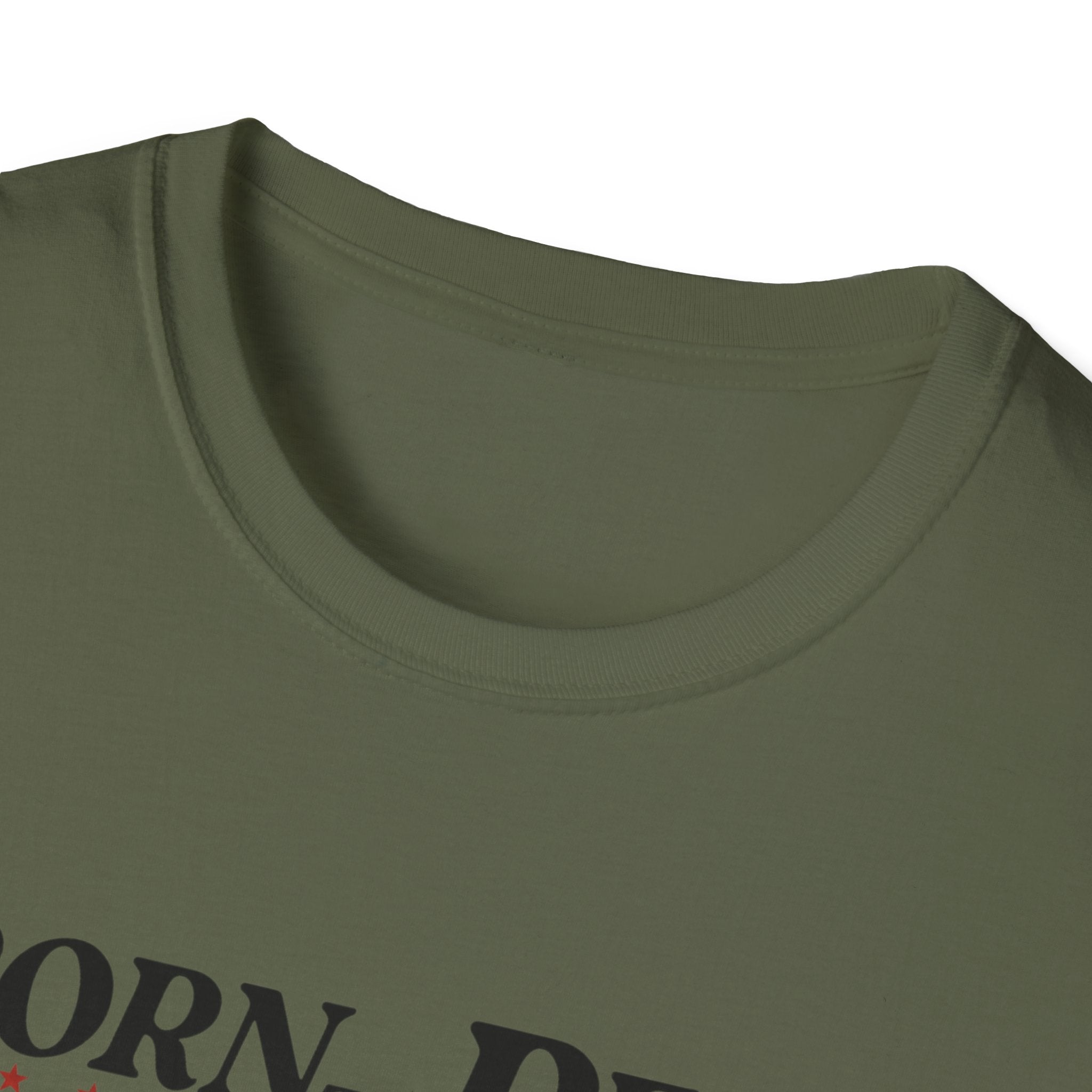 Born to Read, Forced to Work Graphic T-Shirt — Retro Pop Art Book Lover Tee (Green eyes)