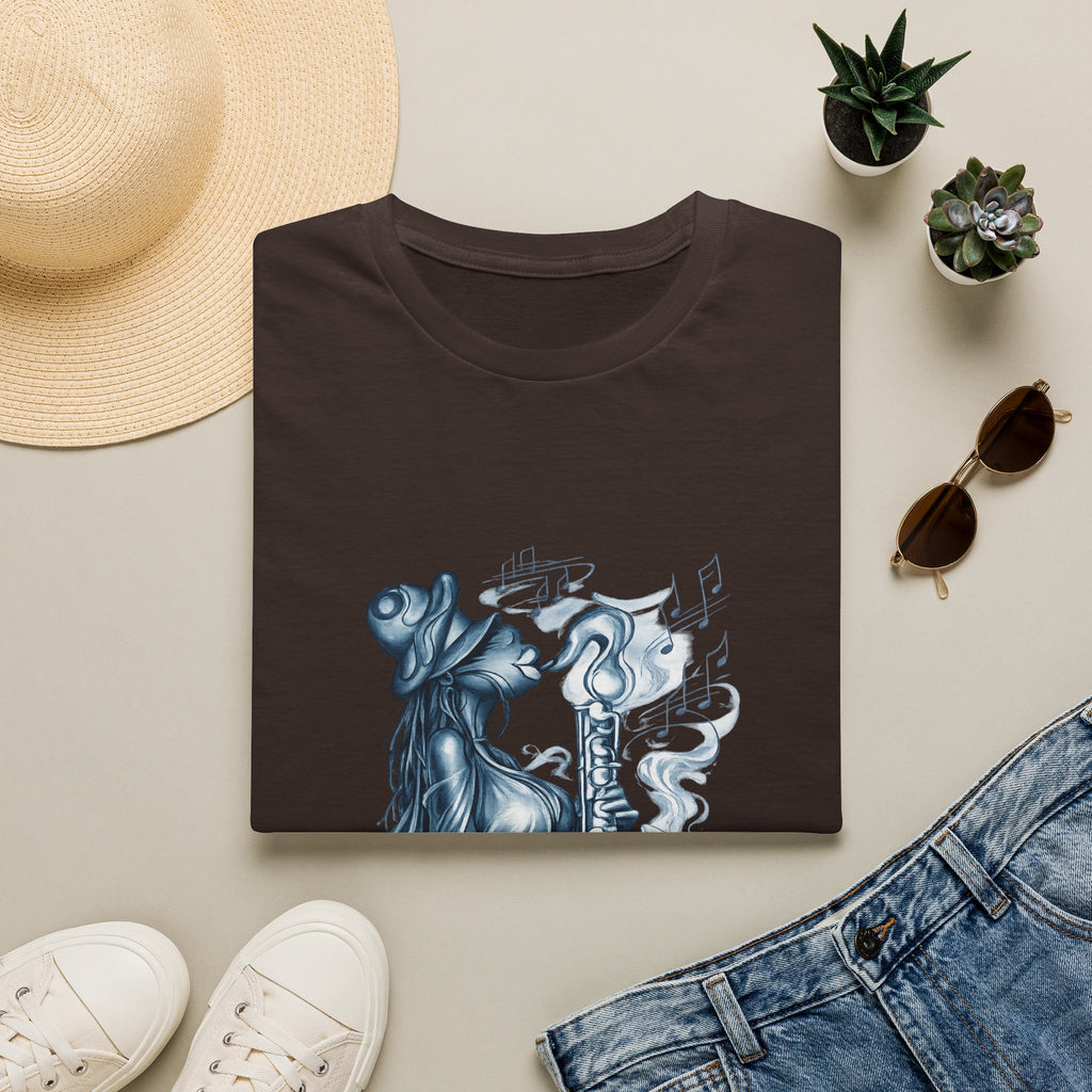 Saxophone Soul T-Shirt — Jazz Musician Silhouette Graphic