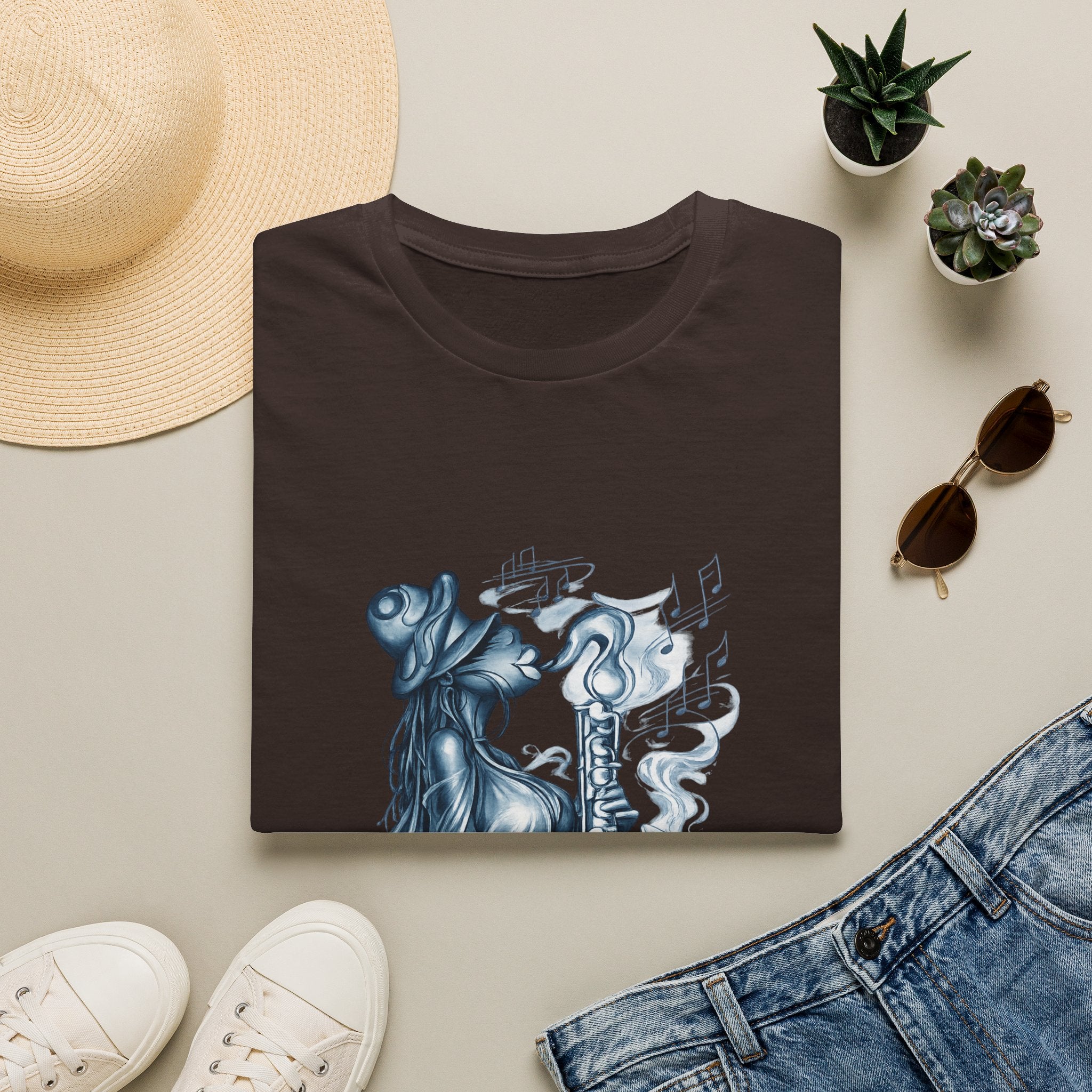 Saxophone Soul T-Shirt — Jazz Musician Silhouette Graphic