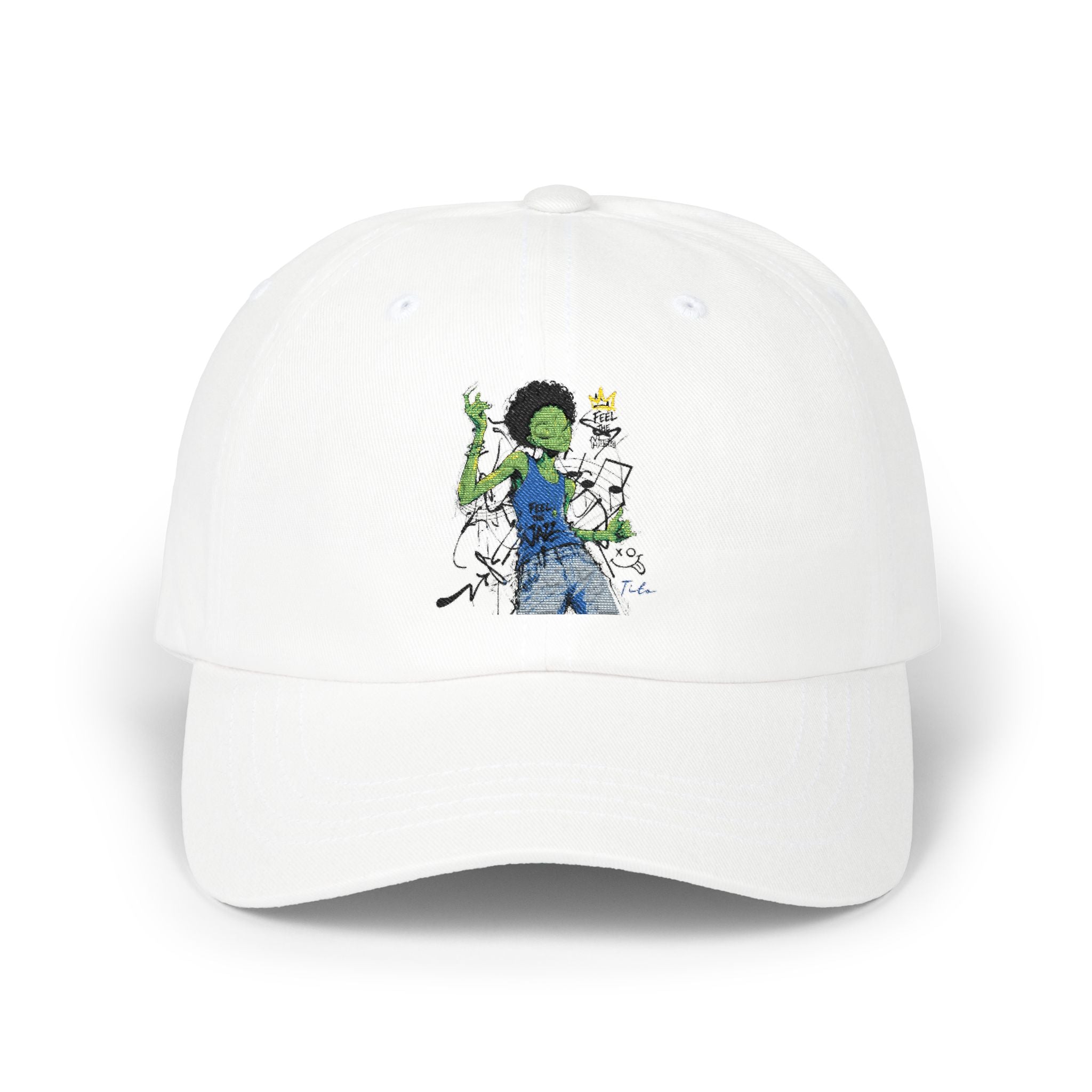 Dad Cap — Tito Grooving to the Music Alien  Embroidered Baseball Hat