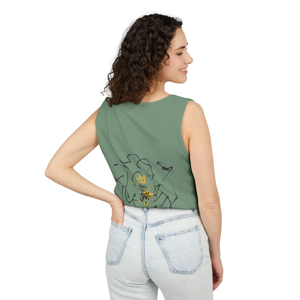Alien Duo Graphic Tank Top — Retro Streetwear Art Tee-Tito & Raz Edition