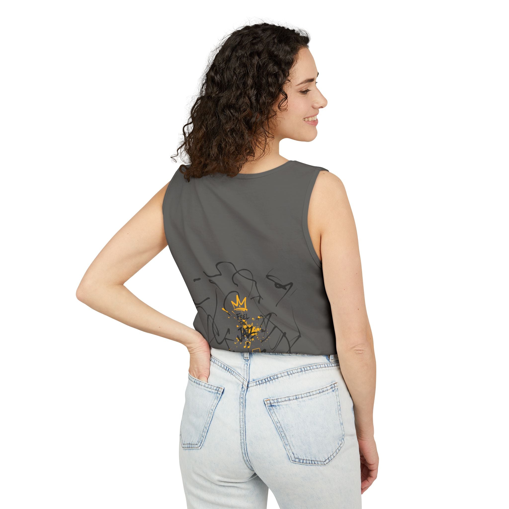 Alien Duo Graphic Tank Top — Retro Streetwear Art Tee-Tito & Raz Edition