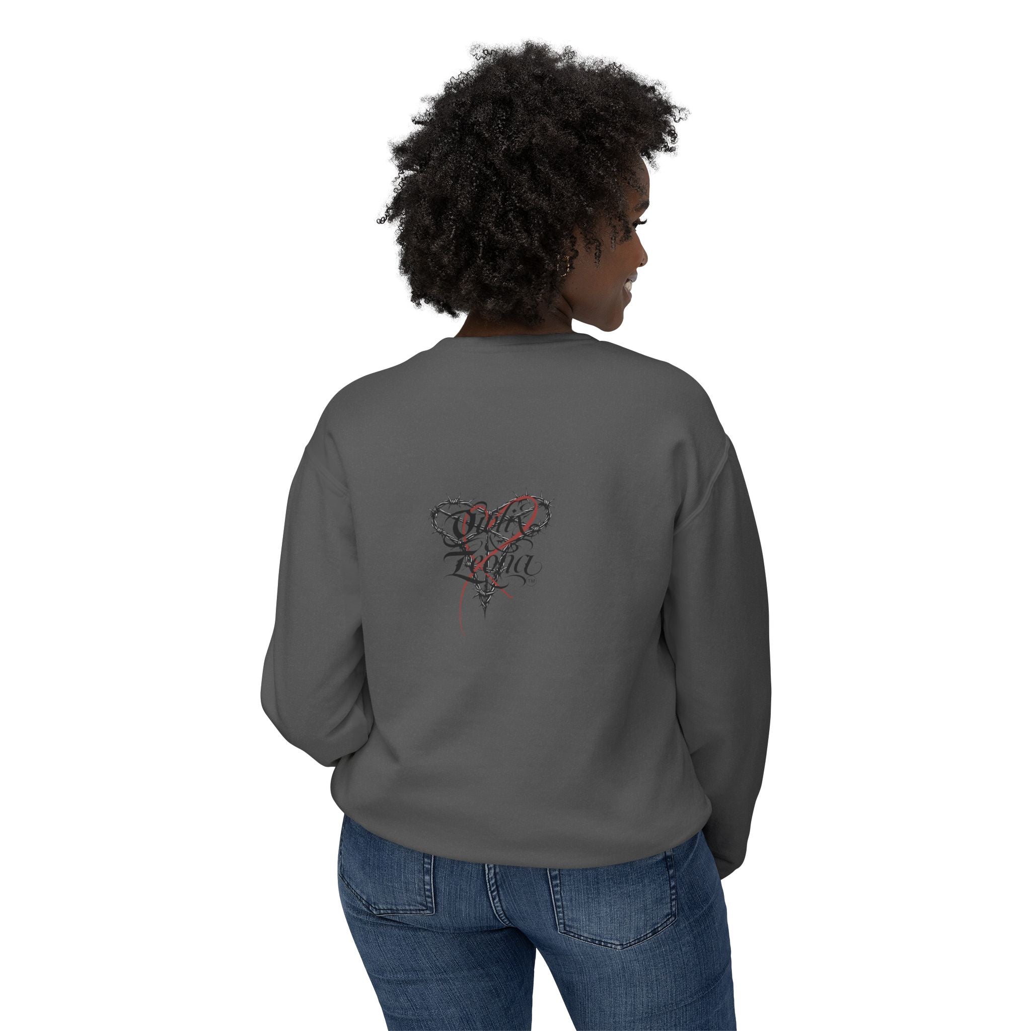 Melanin Pride Crewneck Sweatshirt — Elegant Portrait Graphic