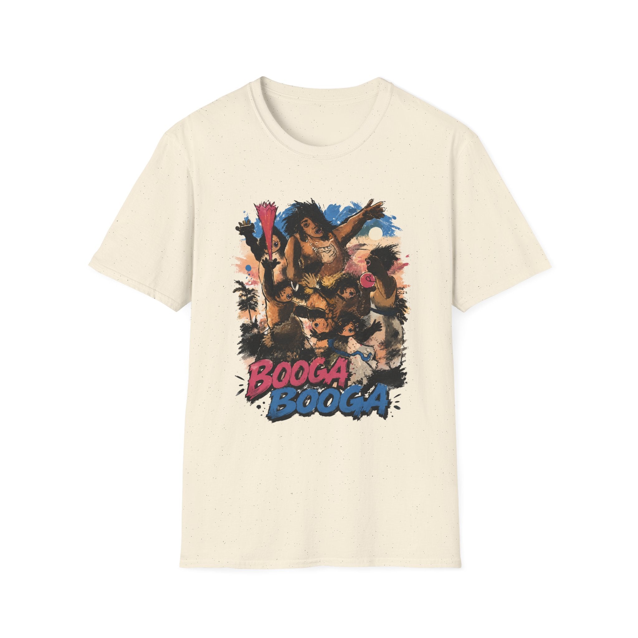 Booga Booga Surf Graphic T-Shirt — Tropical Retro Beach Vibes