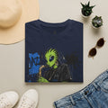 Raz Jazz Saxophone T-Shirt — Green Extraterrestrial Music Tee-Tito & Raz Edition