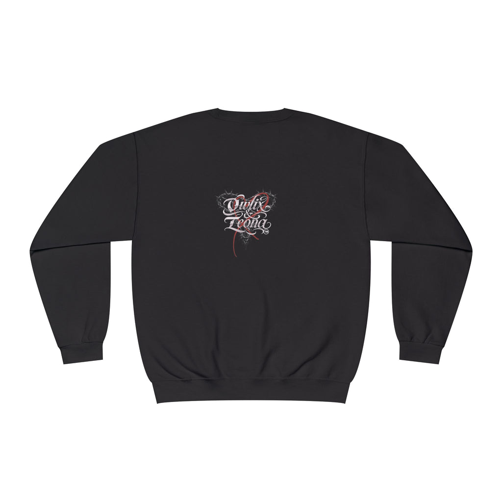 Owlix & Leona Graphic Crewneck Sweatshirt — Dual Animal Spirit Design