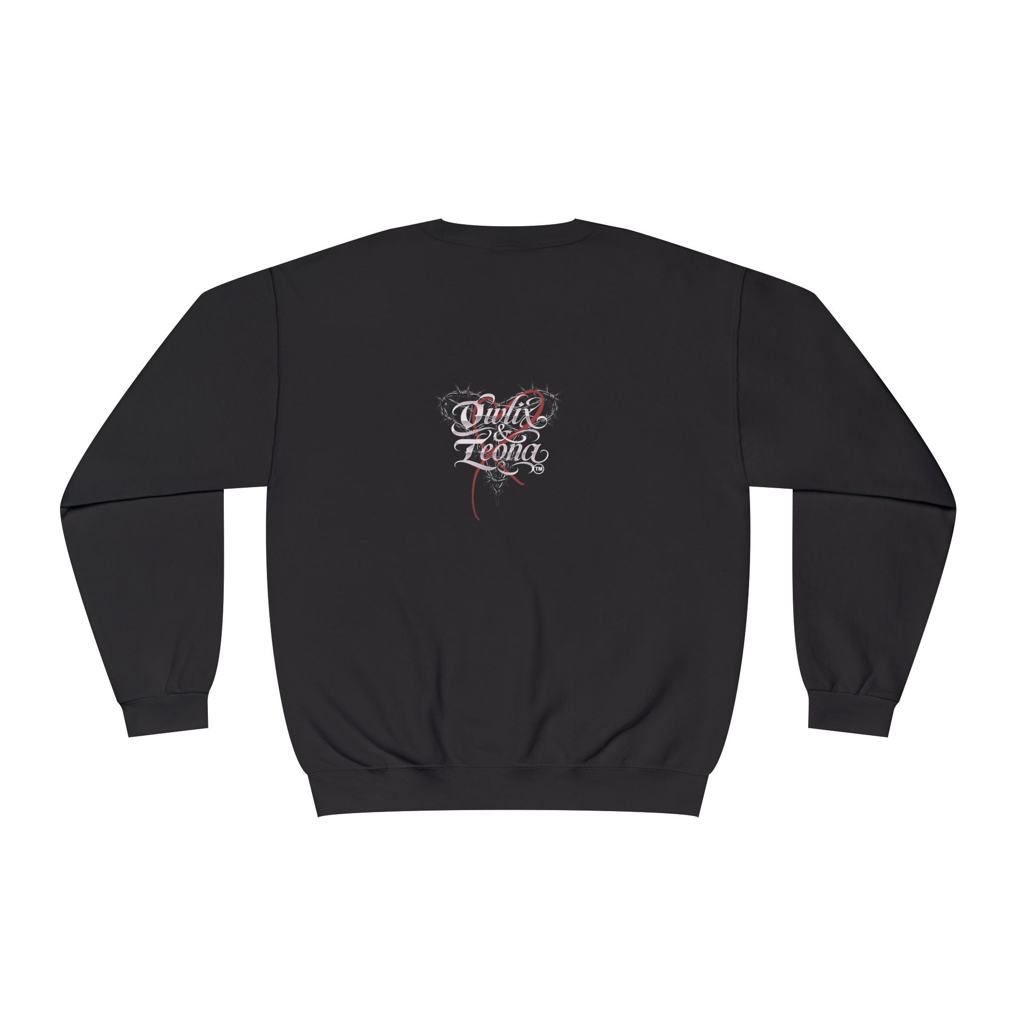 Owlix & Leona Graphic Crewneck Sweatshirt — Dual Animal Spirit Design