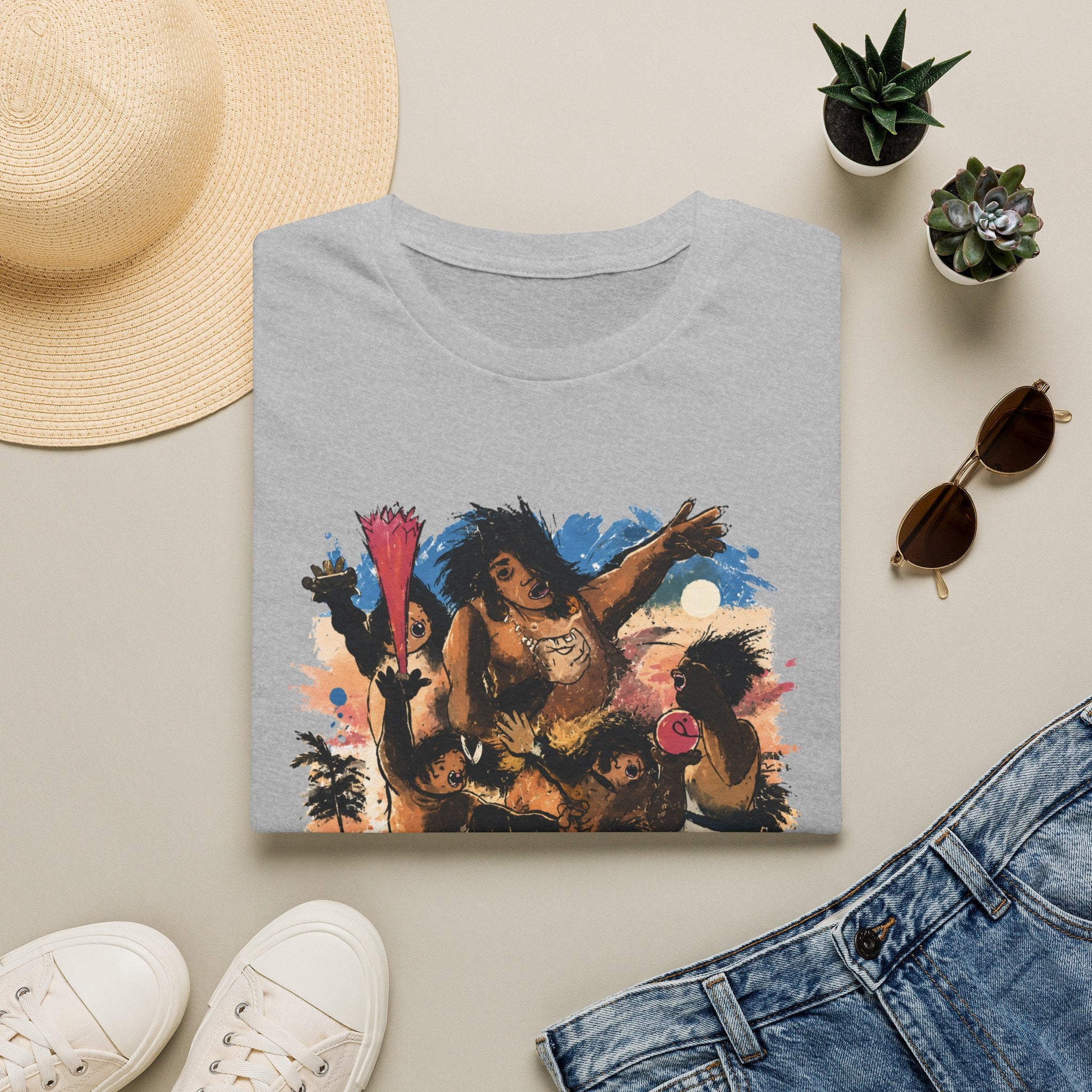 Booga Booga Surf Graphic T-Shirt — Tropical Retro Beach Vibes