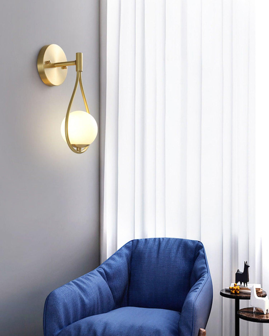Brass Vanity Wall Lamp 5.3"