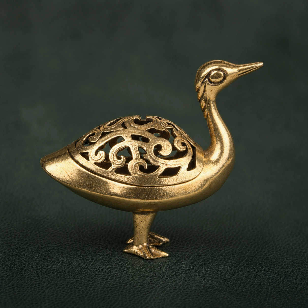 Antique Brass Wild Goose Incense Burner Ornament