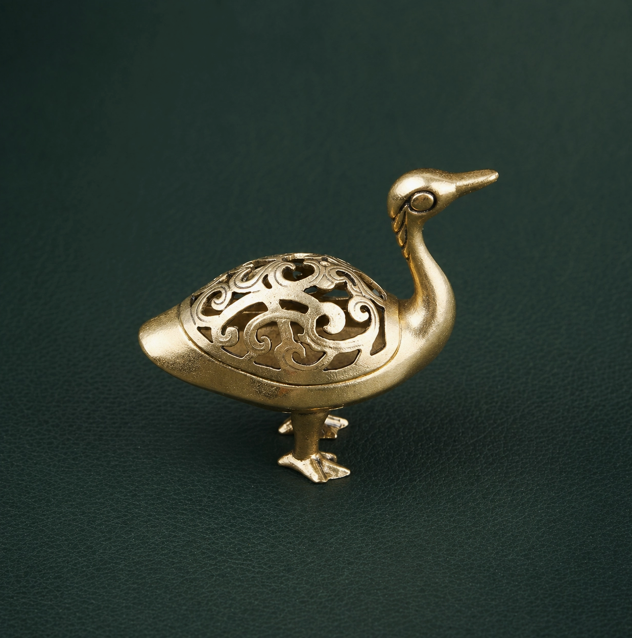 Antique Brass Wild Goose Incense Burner Ornament