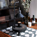 Cordero Wooden Stool Table Lamp 7.9"