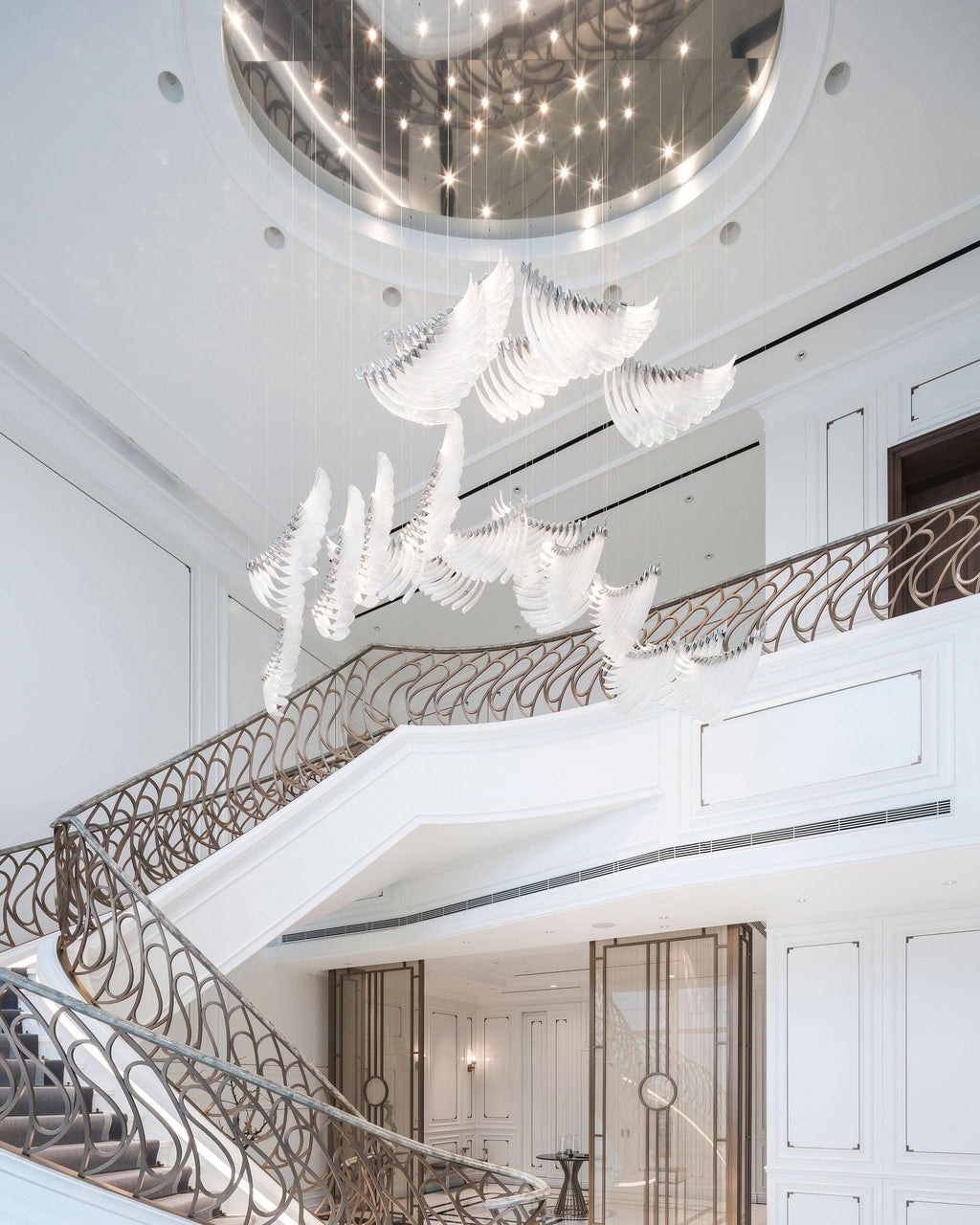 DIY Bird Feather Wings Chandelier