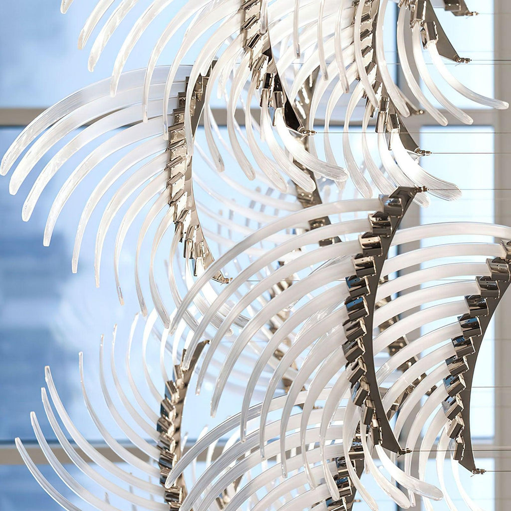 DIY Bird Feather Wings Chandelier