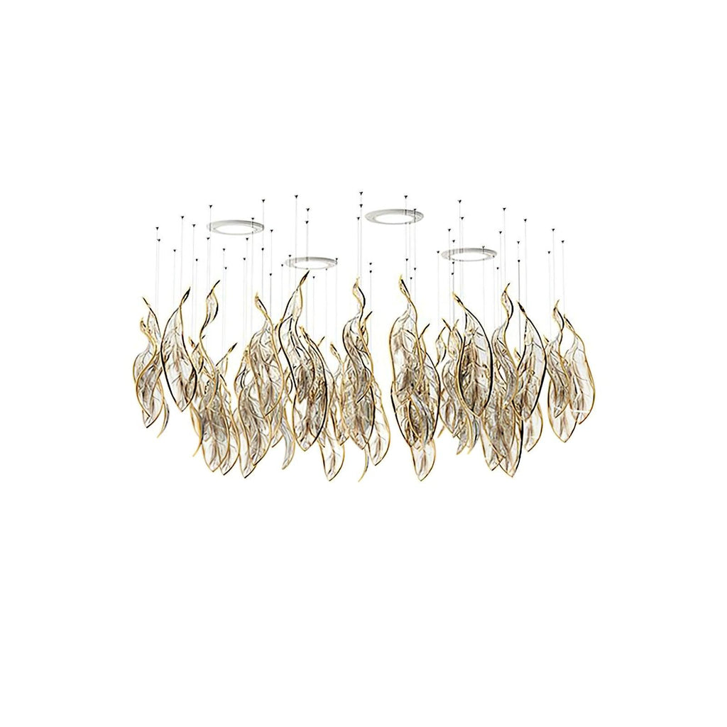 DIY Fallen Leaf Chandelier