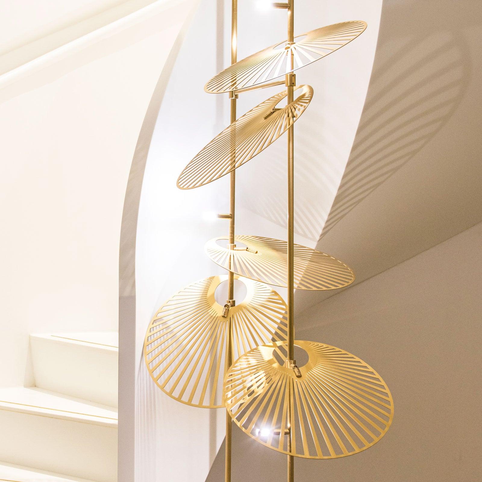 DIY Leaf Chandelier