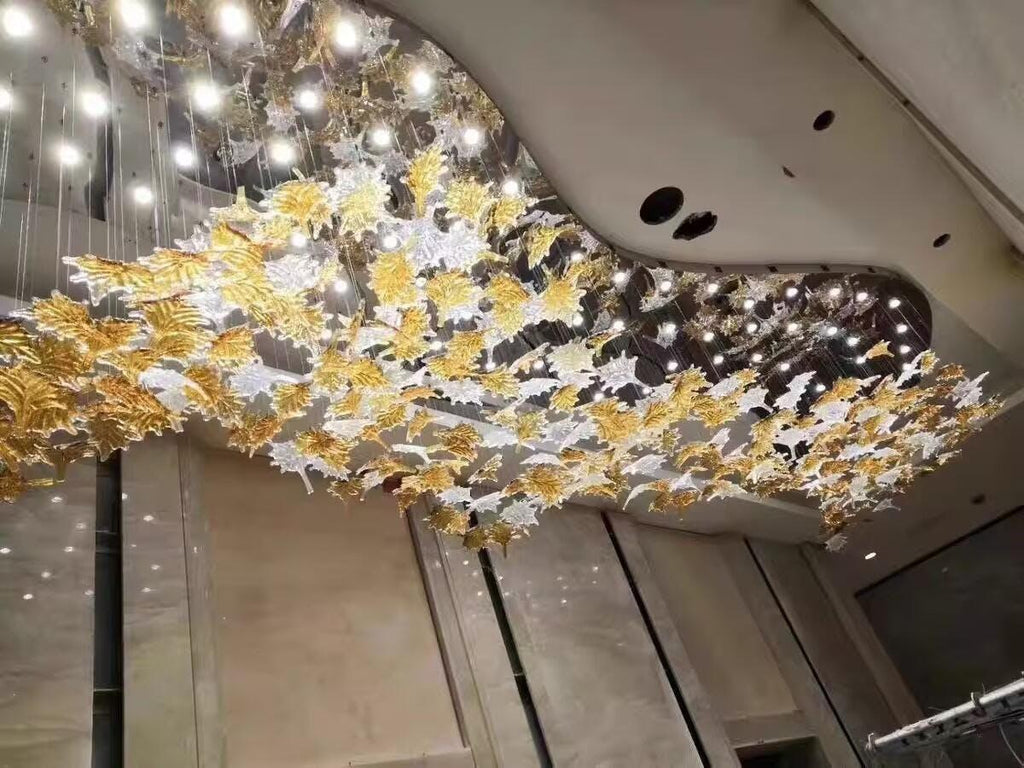 DIY Maple Leaf Chandelier