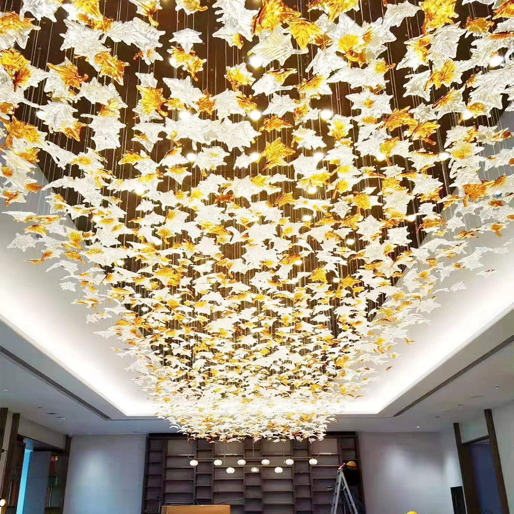 DIY Maple Leaf Chandelier