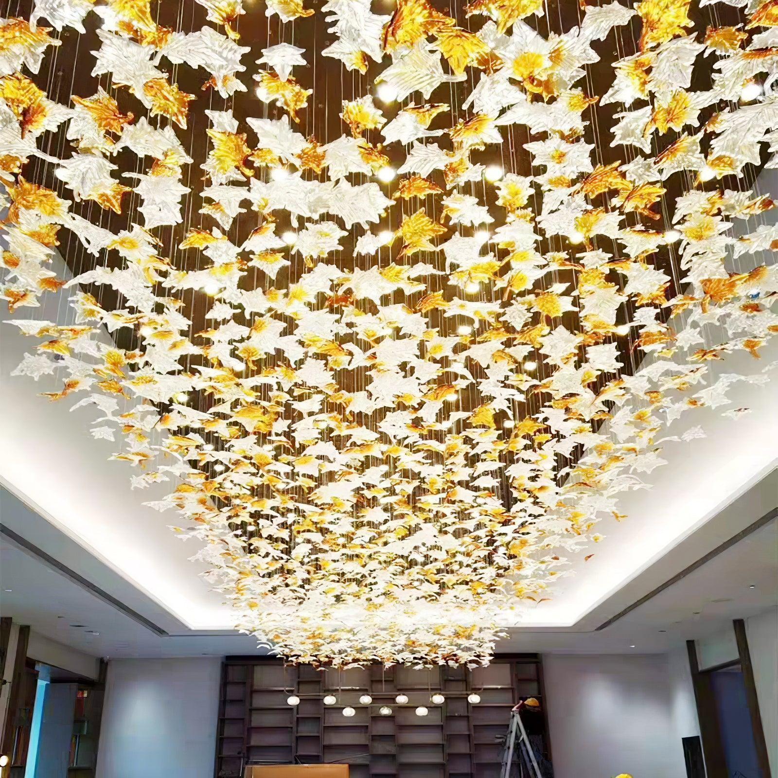 DIY Maple Leaf Chandelier