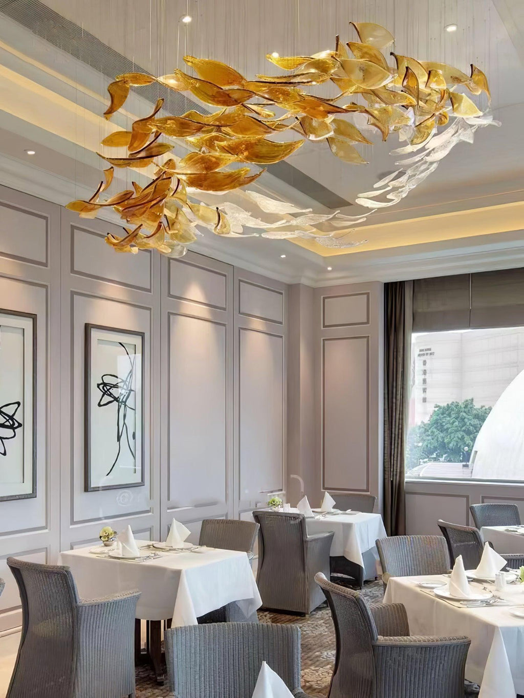 DIY Ocean Current Chandelier