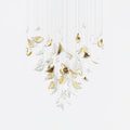 DIY Floating Leaves Chandelier