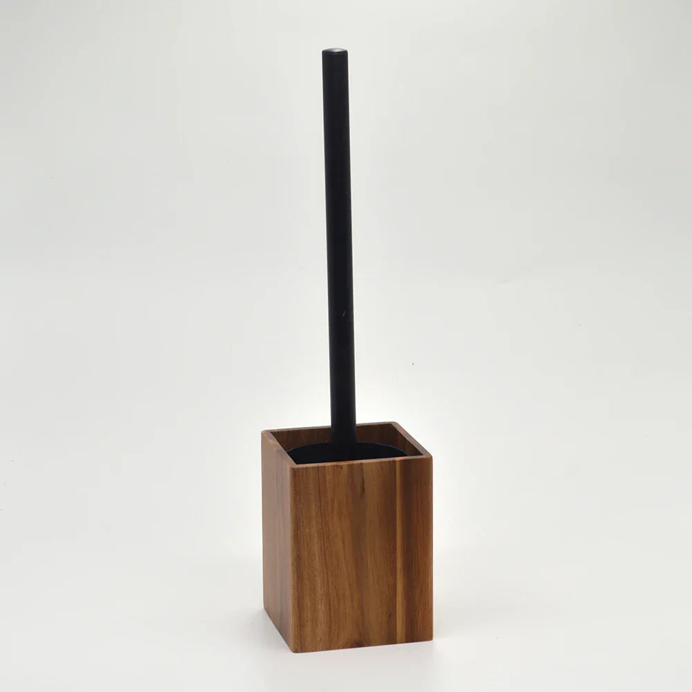 Acacia Wood Bathroom Accessories Set
