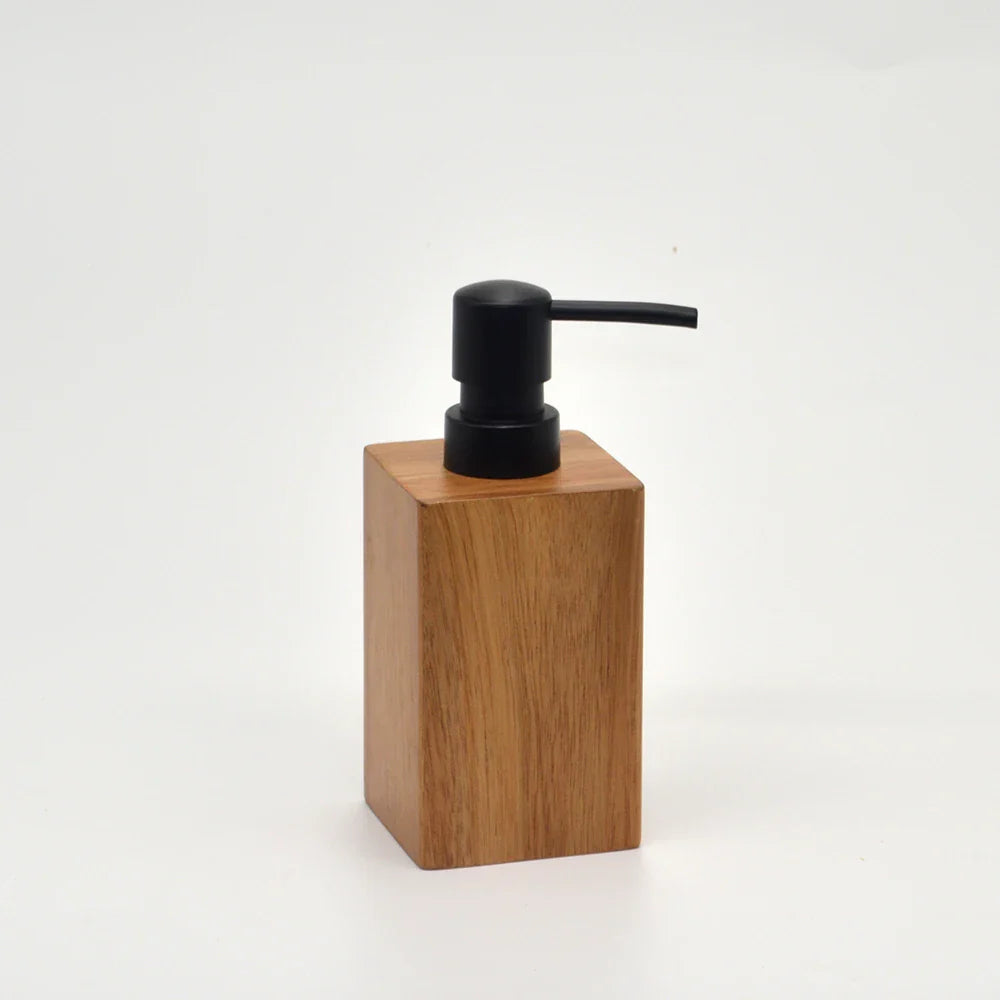 Acacia Wood Bathroom Accessories Set