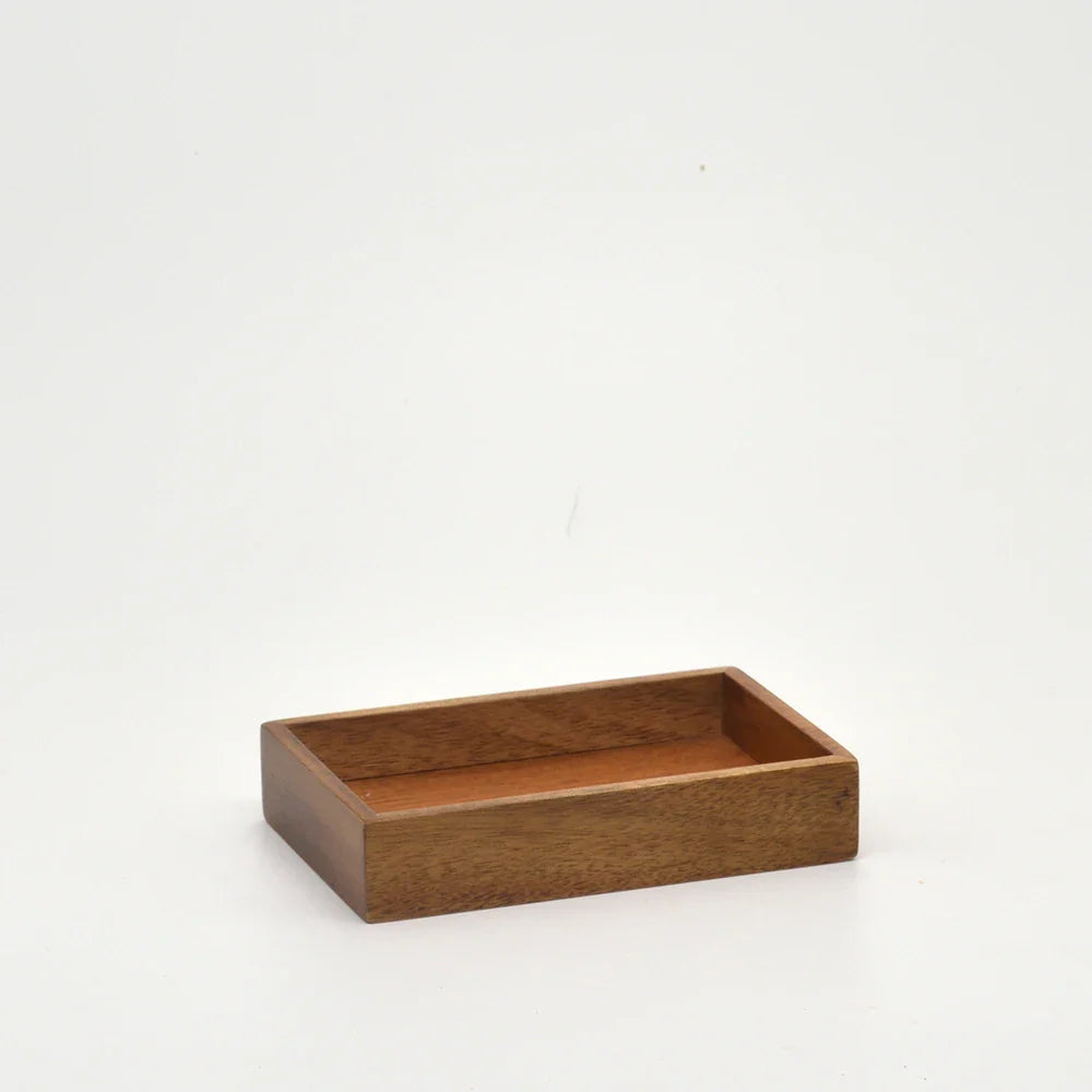 Acacia Wood Bathroom Accessories Set