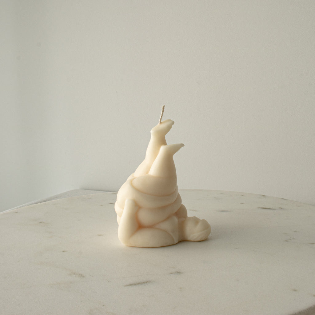 Abstract Woman Yoga Candles, Sculptural Yoga Candles