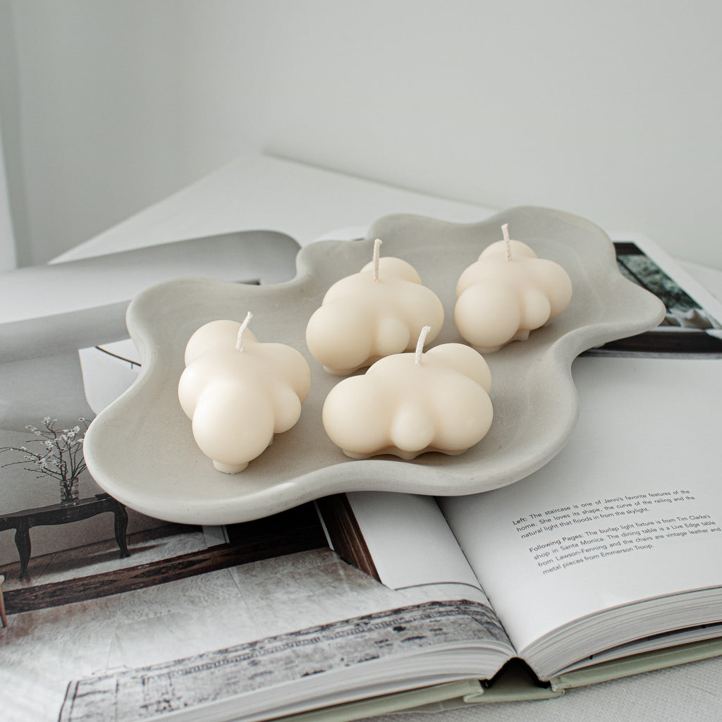 Cloud Shaped Candles, Aesthetic Home Decor