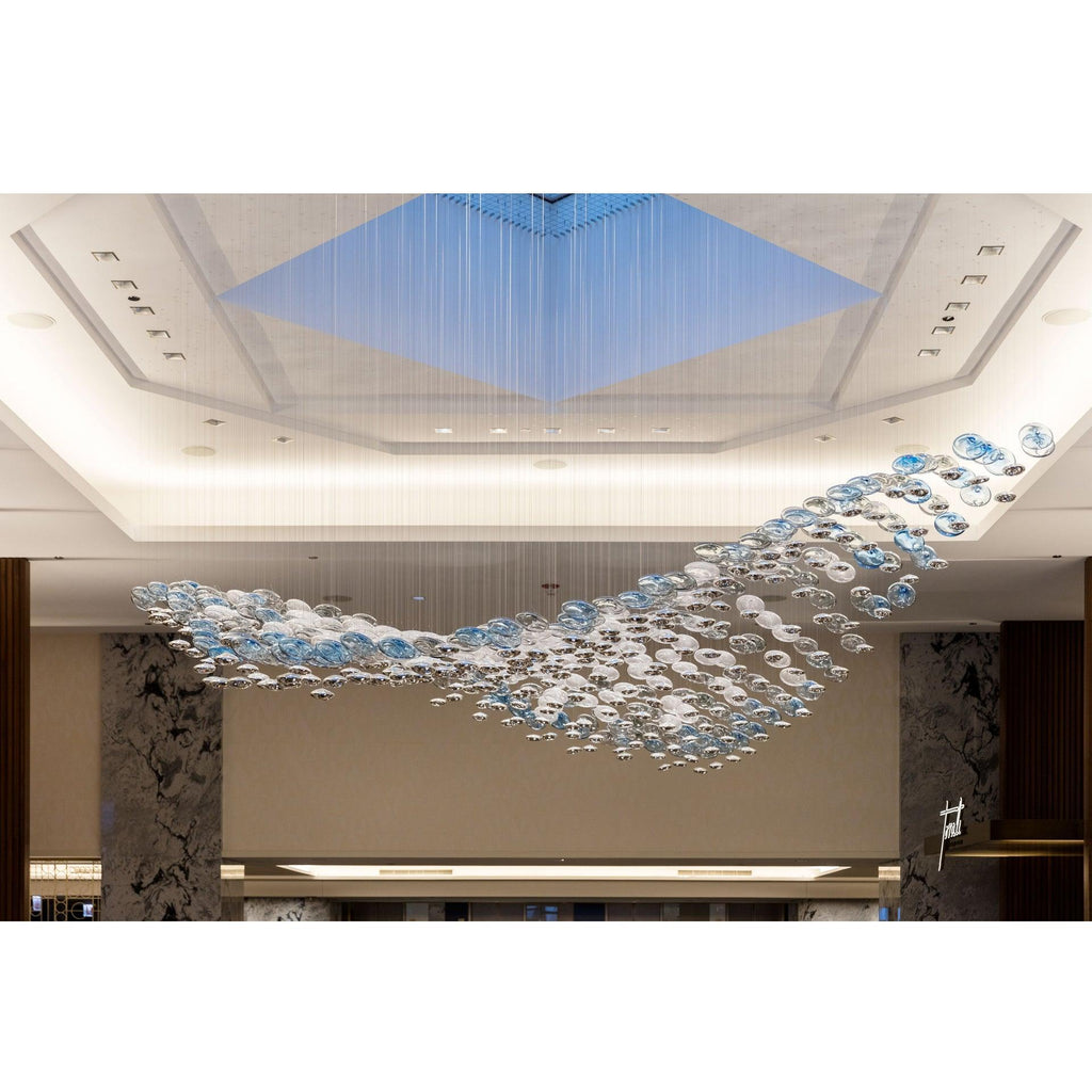 DIY Flying Wave Chandelier
